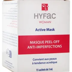 Woman Active Mask Anti-Blemishes Peel-Off Mask 15 Sachets