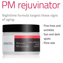 Retinol Moisturizer with Hyaluronic Acid, Ginseng and Green Tea