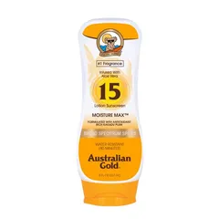 Australian Gold - Sunscreen High Strength SPF 15 Waterproof Sunscreen Moisturizing Lotion