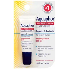 Aquaphor - Lip Protectant and Sunscreen, SPF 30, Lip Balm For Chapped Lips