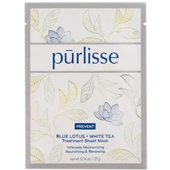 Purlisse - Blue Lotus + White Tea Treatment Sheet Mask