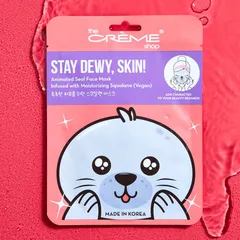 The Crème Shop - Stay Dewy, Skin! Animated Seal Face Mask - Infused with Moisturizing Vegan Squalane