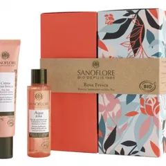 Sanoflore - Rosa Fresca Light Cream Organic + Aqua Rosa Botanical Water Care Intense Hydration Organic Free