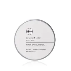 Bath House - Bergamot Amber Shave Soap in Tin