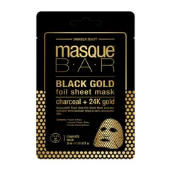 masqueBAR - Black Gold Foil Sheet Mask