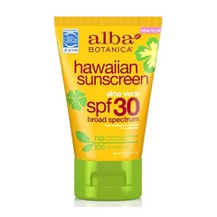 Alba Botanica - of Alba Botanica Aloe Vera Hawaiian SPF 30 Sunscreen