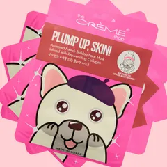 The Crème Shop - Plump Up, Skin! Animated French Bulldog Mask - Rejuvenating Collagen