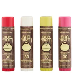 Sun Bum - SPF 30 Lip Balm Coconut, Key Lime, Pomegranate, Watermelon