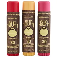 Sun Bum - SPF 30 Lip Balm Mango, Watermelon, Pomegranate
