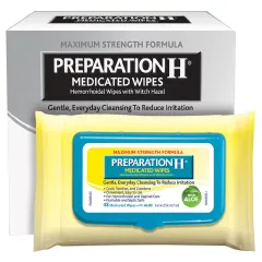 Preparation H - Medicated Hemorrhoidal Wipes, Maximum Strength Relief