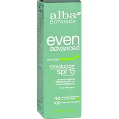 Alba Botanica - Even Advanced Moisturizer, SPF 15, Sea Moss
