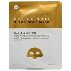 Skin Inc Supplement Bar - Facial In-A-Flash Soothe-N-Purify Black Gold Mask