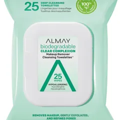 Almay - Biodegradable Clear Complexion Makeup Remover Cleansing Towelettes