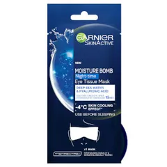 Garnier - Moisture Bomb Deep Sea Water & Hyaluronic Acid Night-Time Eye Tissue Mask