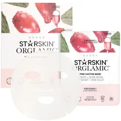 STARSKIN - Orglamic Pink Cactus Oil Mask Hydrate + Glow Facial