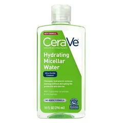 CeraVe - Hydrating Micellar Cleansing Water, Ultra Gentle Cleanser and Makeup Remover