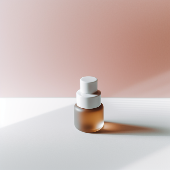 Minimalist photography - skincare treatment no label