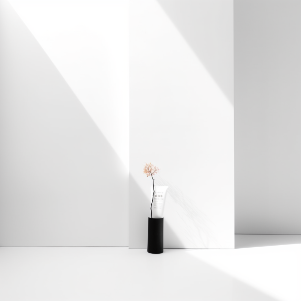 Minimalist photography - skincare serum no label